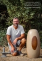 Shiva Lingam Narmada River Natural Sacred Stone with Deep Red Eye of Shiva Marking 37"