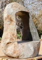 "The Portal to Infinity" Large River Stone Sculpture for Meditation & Inspired Thought 63"