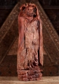 Bodhidharma Hand-Carved Rustic Wood Sculpture Founder of Zen Buddhism 29"
