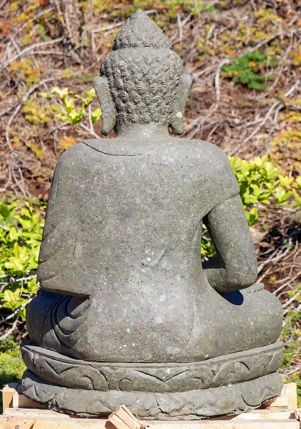Buddha Garden Statue in Full Lotus Position and Dhyana Meditation Mudra 39"
