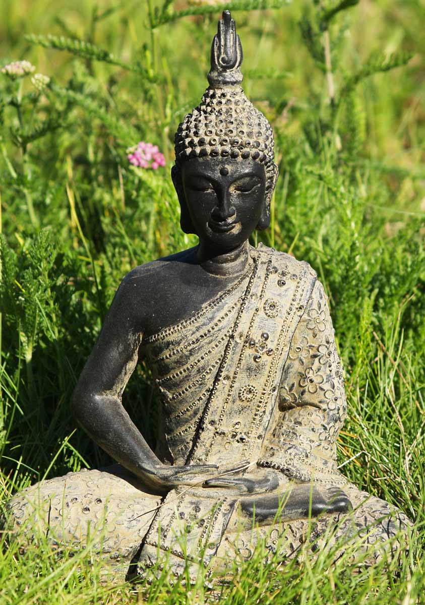 Lava Powder Garden Thai Buddha Statue 11"