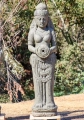 Devi Tara Lava Stone Fountain Statue Holding Water Jug Tall Garden Sculpture 61"