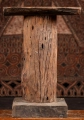 Wood Pedestal Stand Statue Base Made From Reclaimed Teak from Cambodia 27"