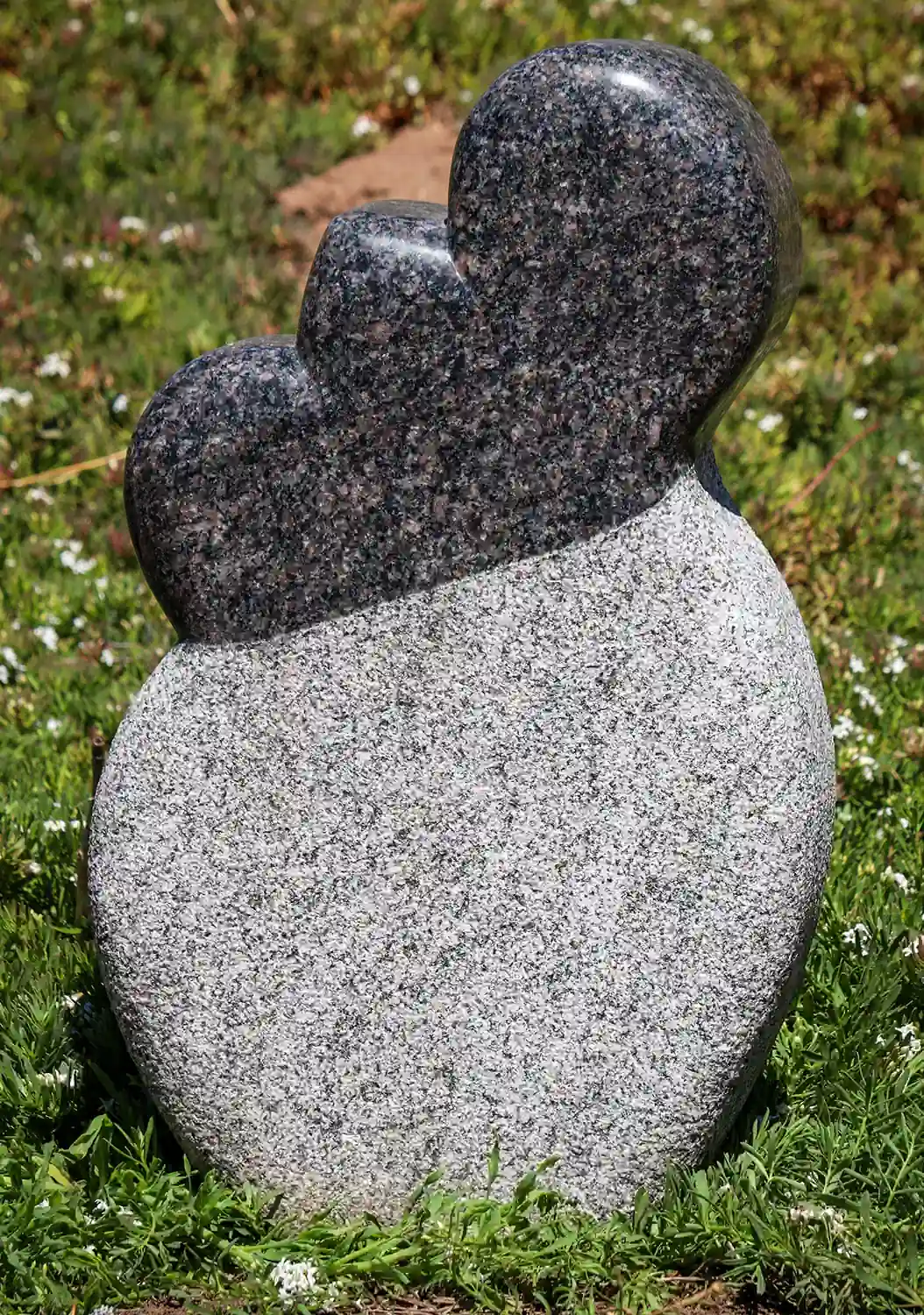 Ganesh Grey Granite Abstract Sculpture with Big Ears & Polished & Rough Finish 25.5"