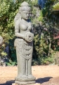 Devi Tara Lava Stone Fountain Statue Holding Water Jug Tall Garden Sculpture 61"