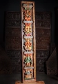 Ganesha Wood Panel 2 Sculpture with 5 Forms, Tall Hindu Art from India 79.5"