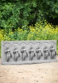 Hand Carved Granite Sculpture of Sapta Matrikas The Seven Mothers Shakti Incarnations 56.5"