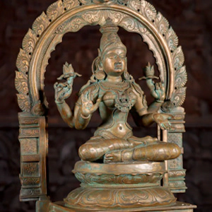 Lakshmi Bronze Sculpture Hindu Goddess