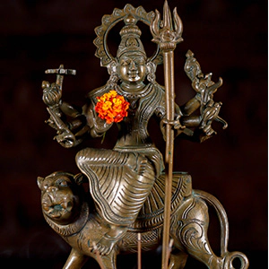 Bronze Durga Goddess Statue