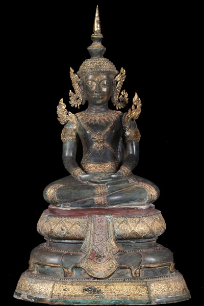 Royal Golden Ratanakosin Buddha Statue 38"
