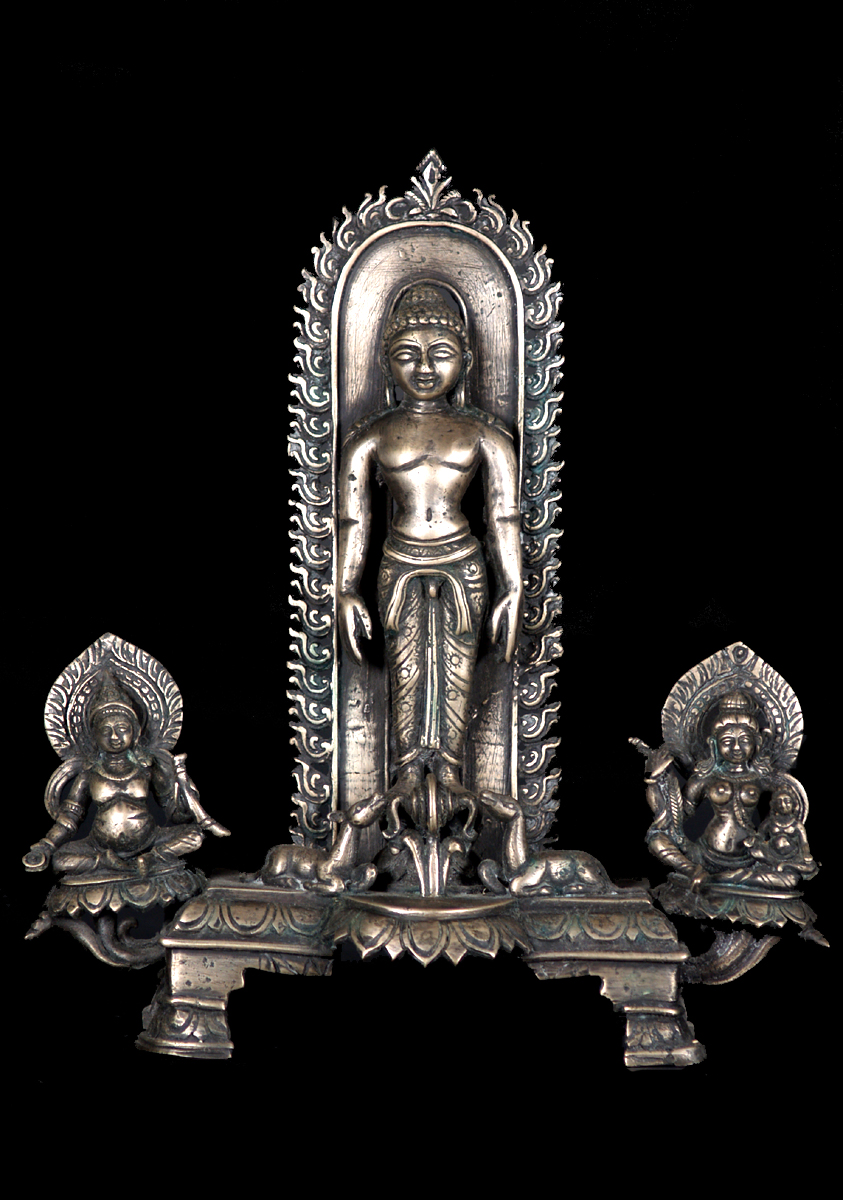 Bronze Jain Statue of Rishabhanatha 12"