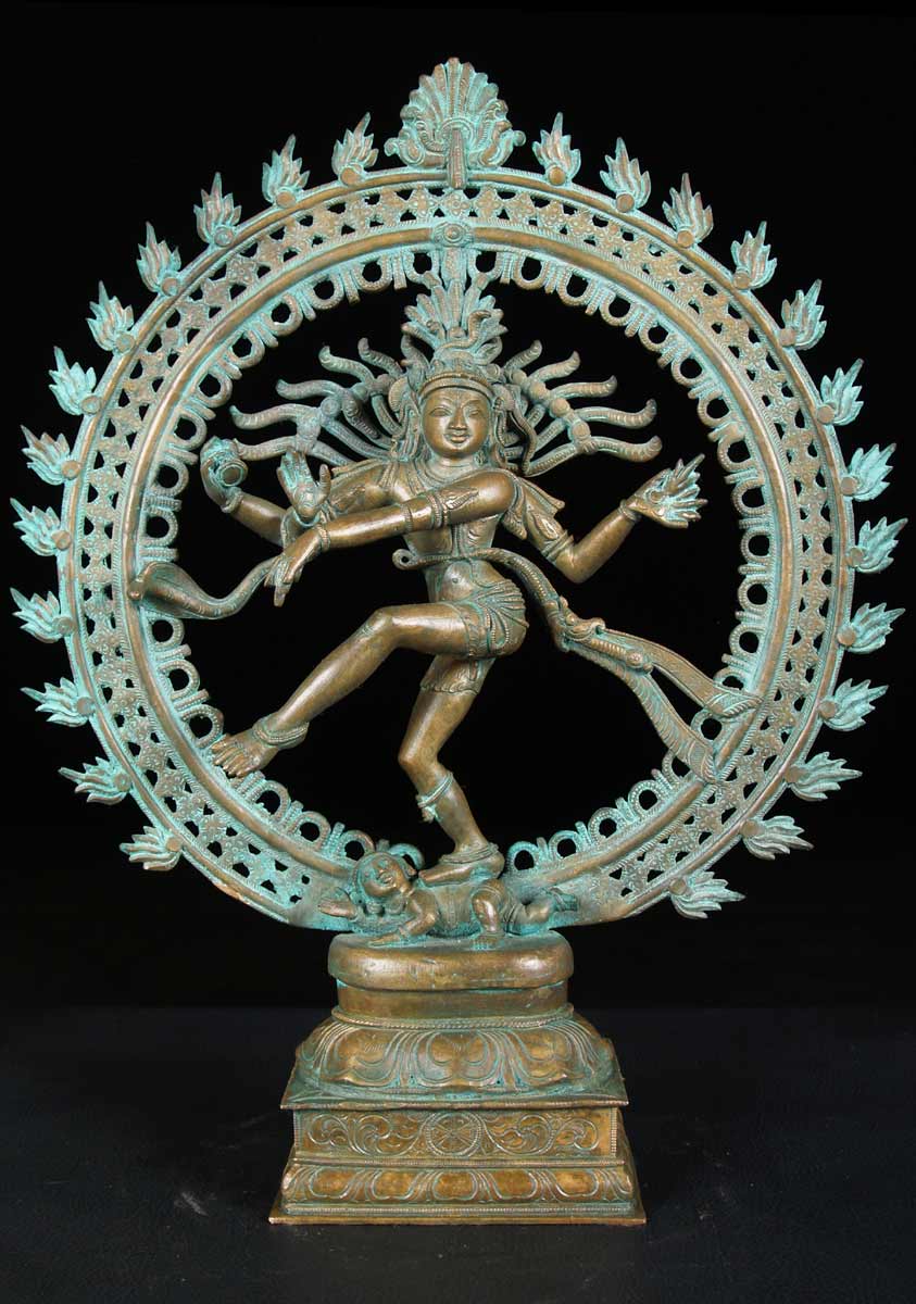 Green Patina Nataraja Statue 20"