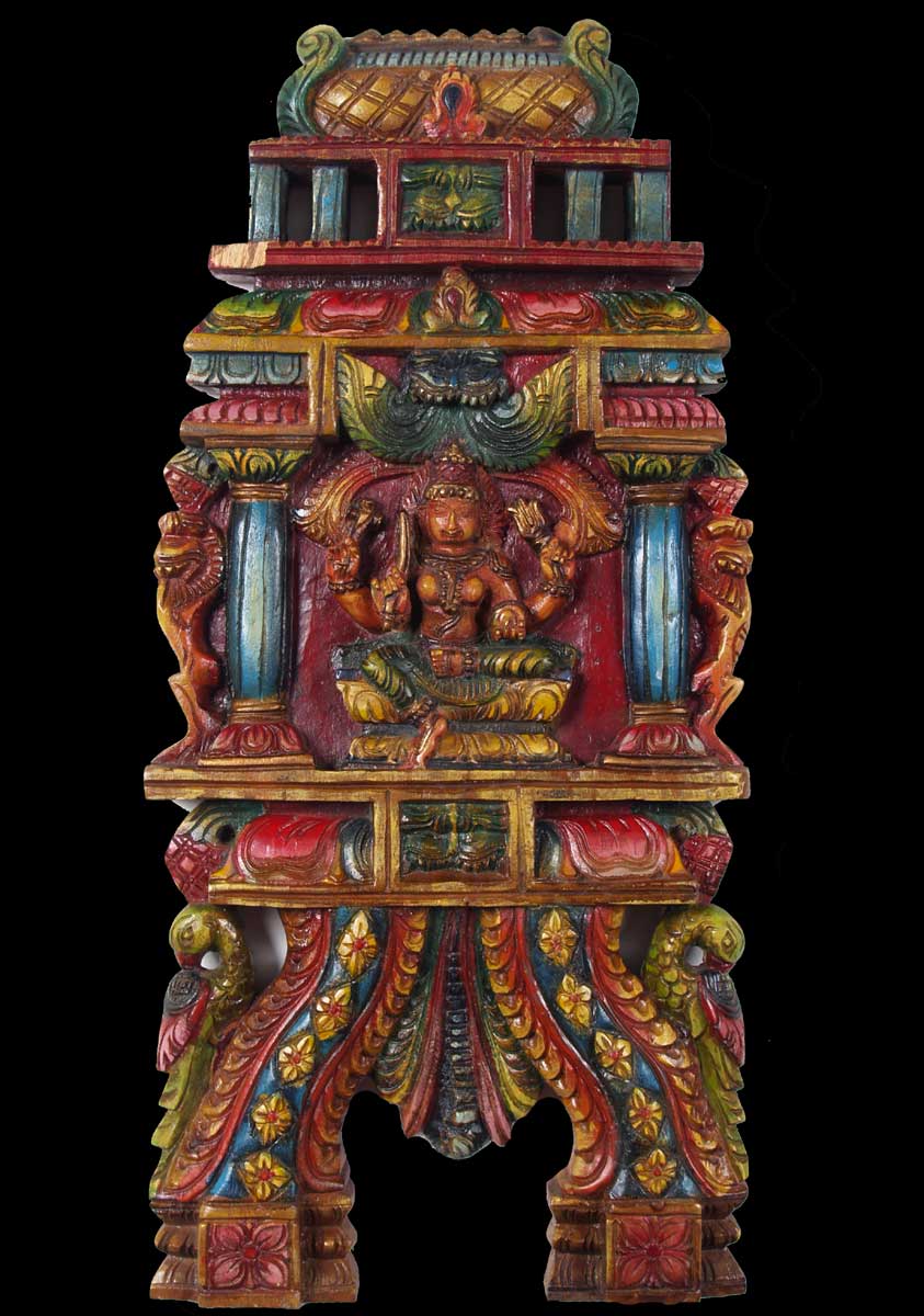 Wood Shakti Kavadi Wall Panel 24"