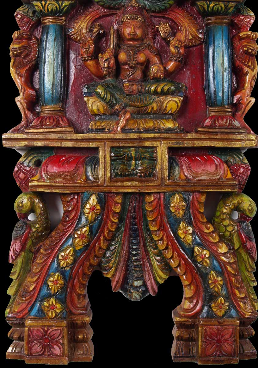 Wood Shakti Kavadi Wall Panel 24"