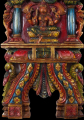 Wood Shakti Kavadi Wall Panel 24"