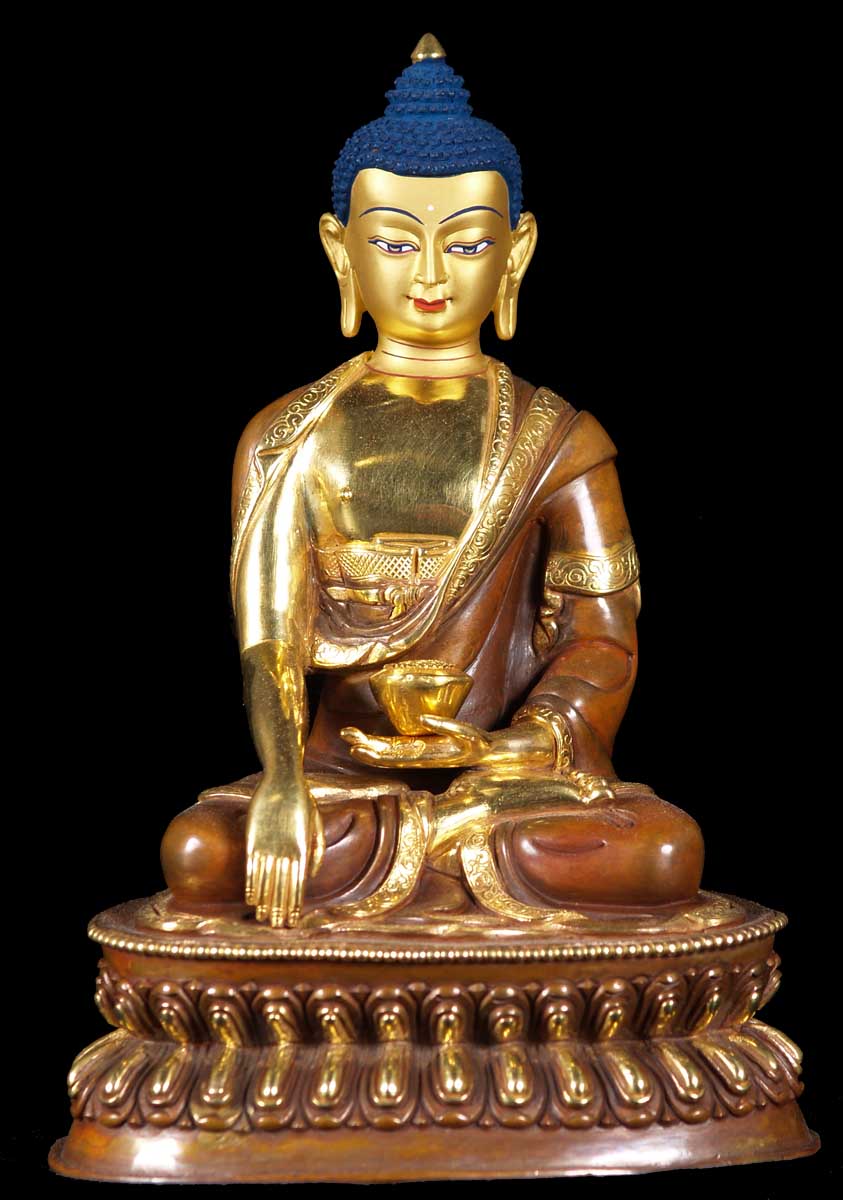 Earth Touching Medicine Buddha Statue 8.5"