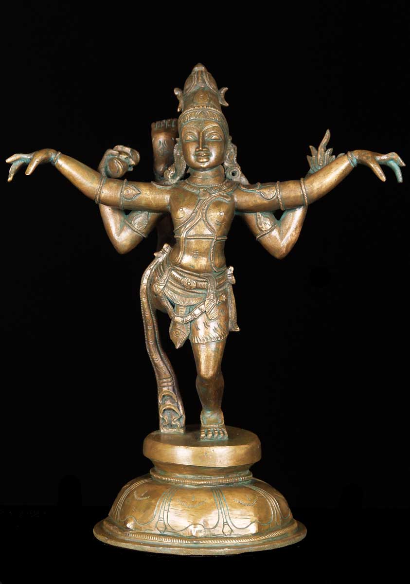 Bronze Tandava Shiva Statue 15"