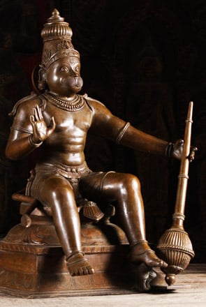Details about   Brass Hanuman Statue Monkey India God Figurine Home Temple Decor Gift Idol 9" 